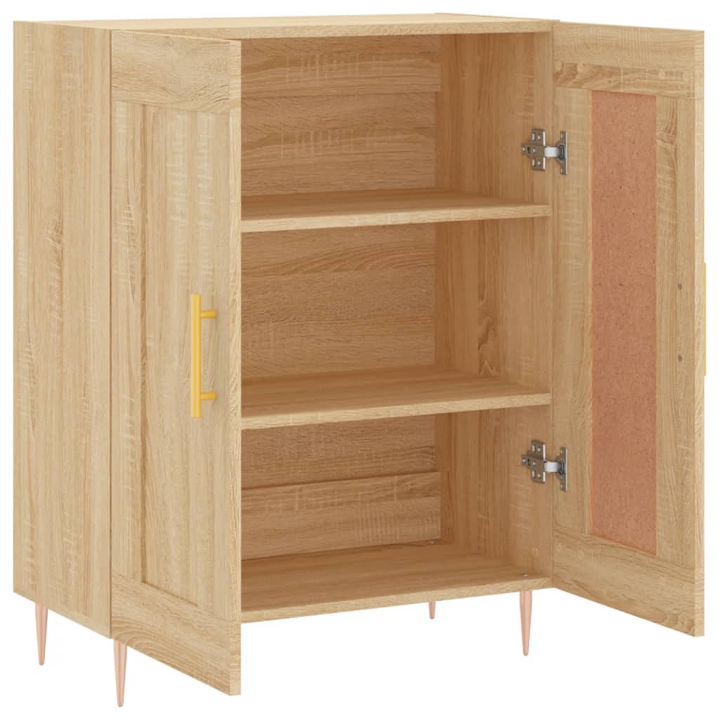Skjenk sonoma eik 69,5x34x90 cm konstruert tre