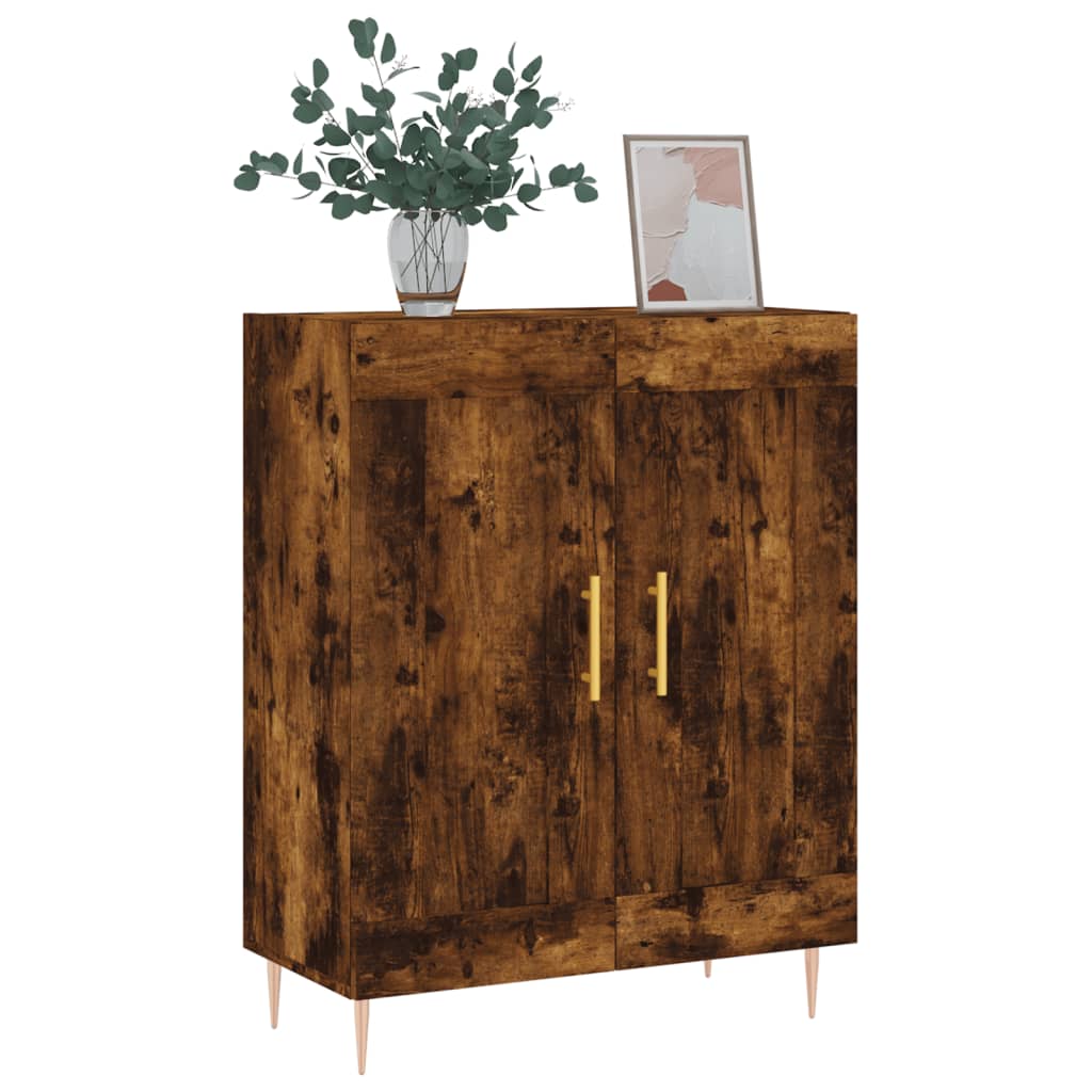 Skjenk røkt eik 69,5x34x90 cm konstruert tre