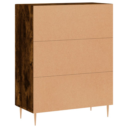 Skjenk røkt eik 69,5x34x90 cm konstruert tre
