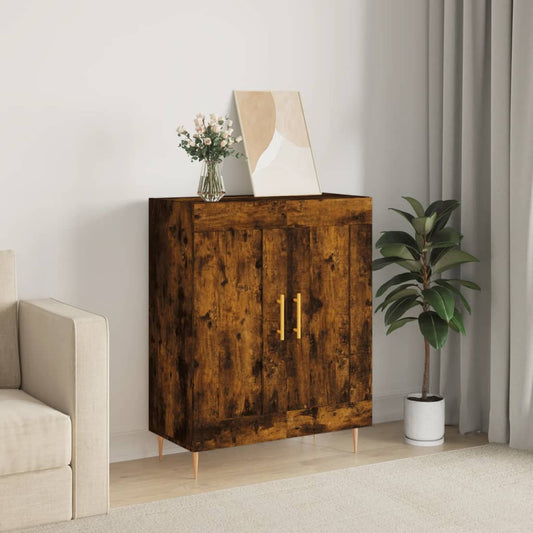 Skjenk røkt eik 69,5x34x90 cm konstruert tre