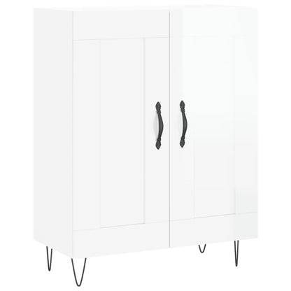 Skjenk Høyglans Hvit 69,5x34x90 cm