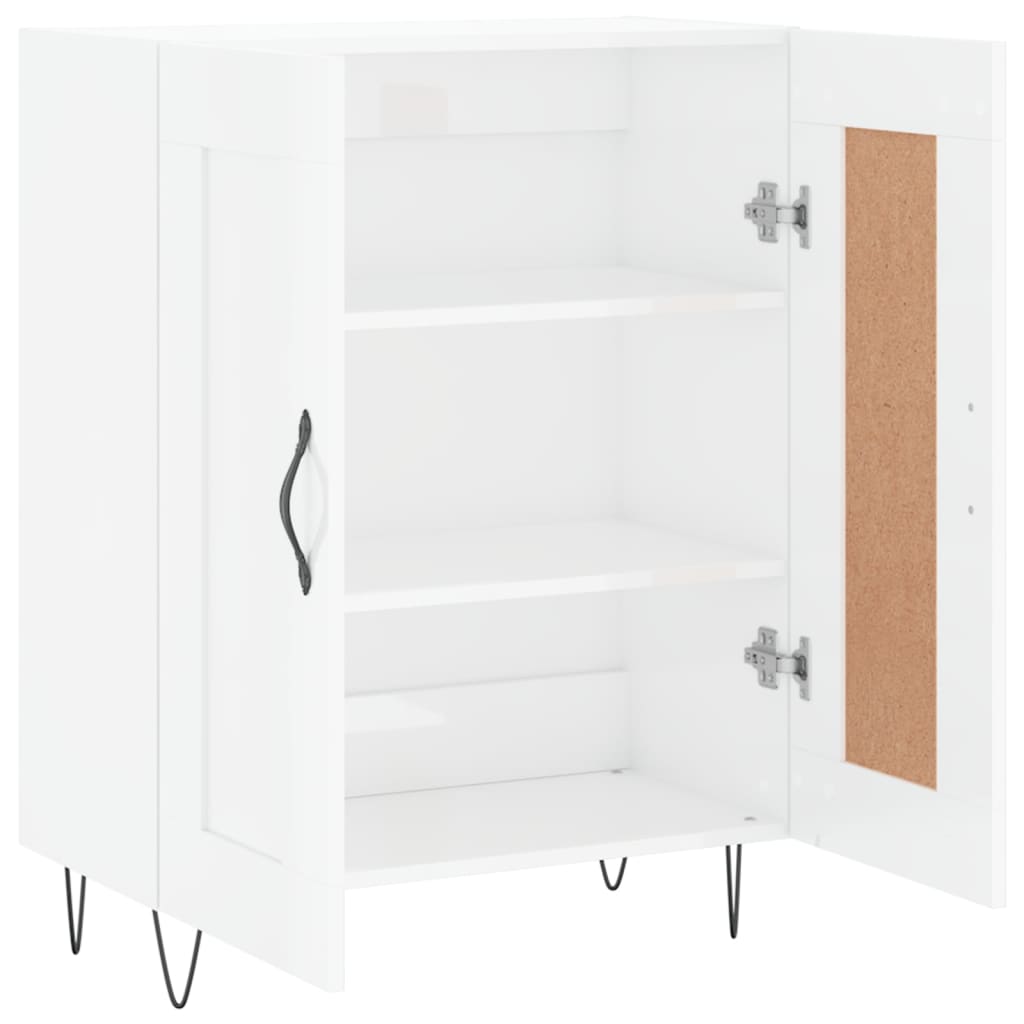 Skjenk Høyglans Hvit 69,5x34x90 cm