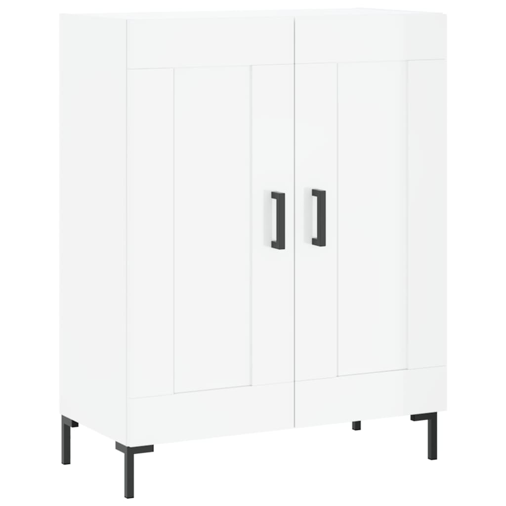 Skjenk Høyglans Hvit 69,5x34x90 cm