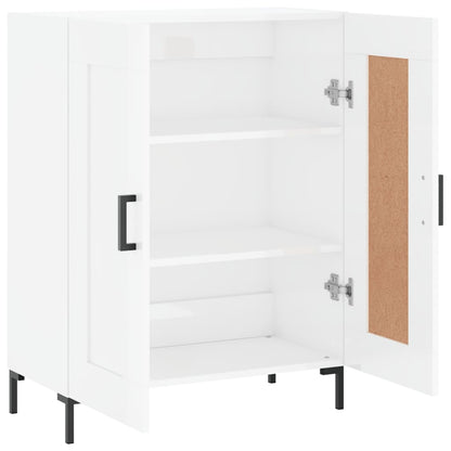 Skjenk Høyglans Hvit 69,5x34x90 cm