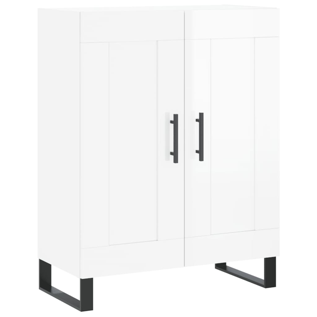 Skjenk Høyglans Hvit 69,5x34x90 cm