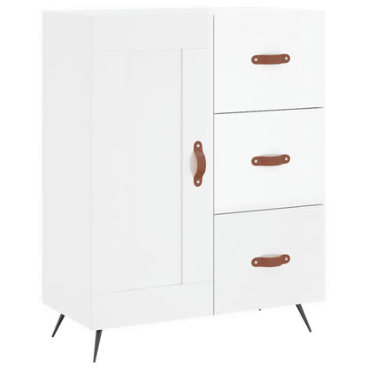 Skjenk Høyglans Hvit 69,5x34x90 cm