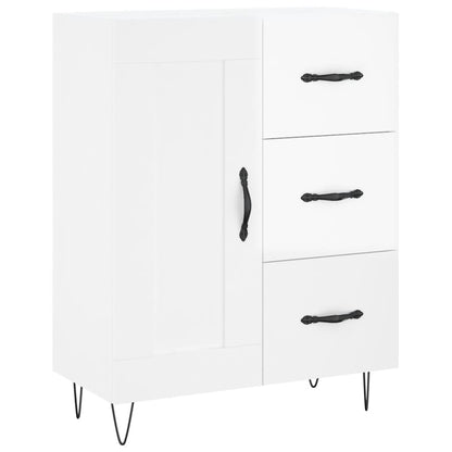 Skjenk Høyglans Hvit 69,5x34x90 cm