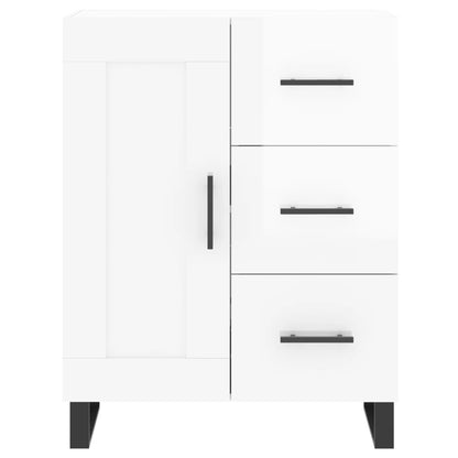 Skjenk Høyglans Hvit 69,5x34x90 cm