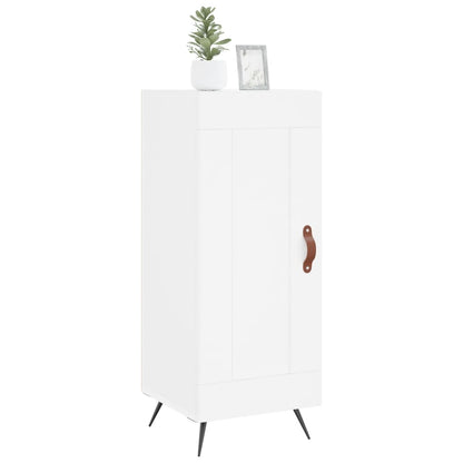 Skjenk hvit 34,5x34x90 cm konstruert tre