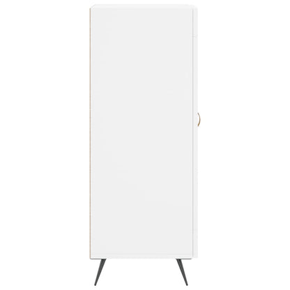 Skjenk hvit 34,5x34x90 cm konstruert tre