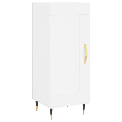 Skjenk hvit 34,5x34x90 cm konstruert tre