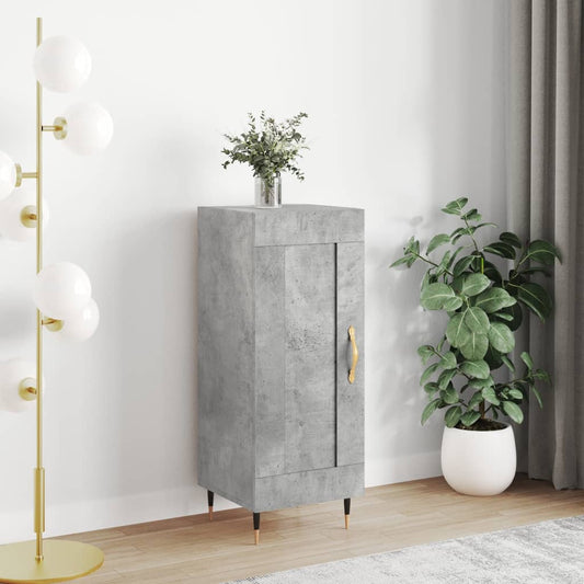Skjenk betonggrå 34,5x34x90 cm konstruert tre