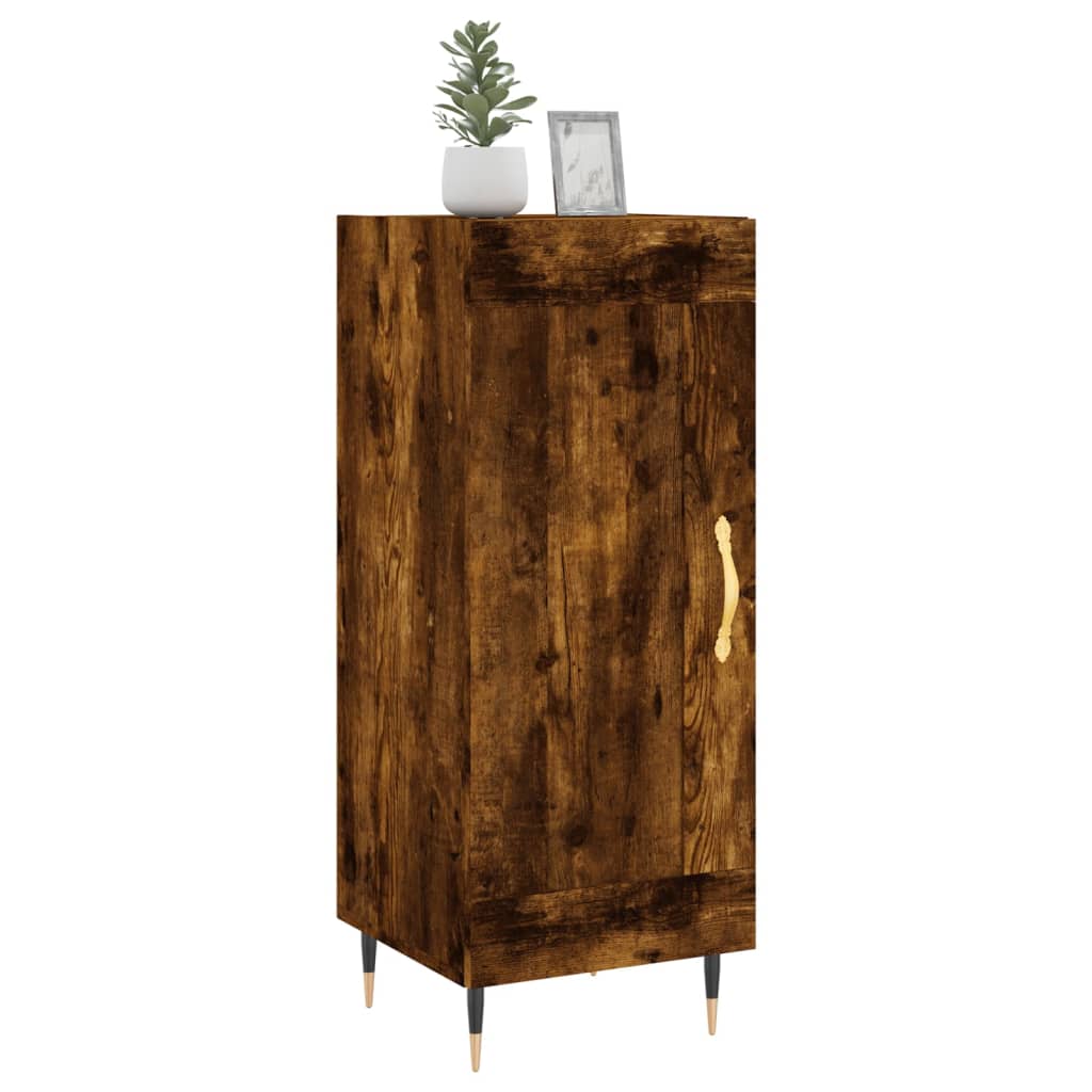 Skjenk røkt eik 34,5x34x90 cm konstruert tre