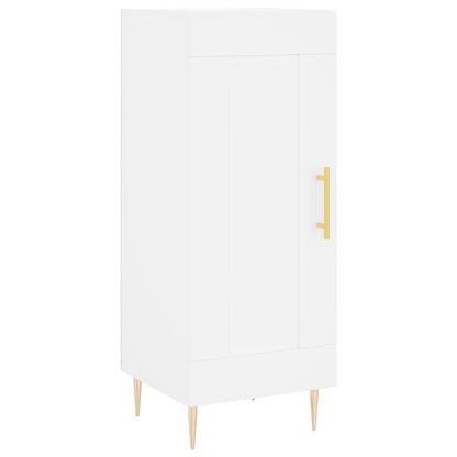 Skjenk hvit 34,5x34x90 cm konstruert tre