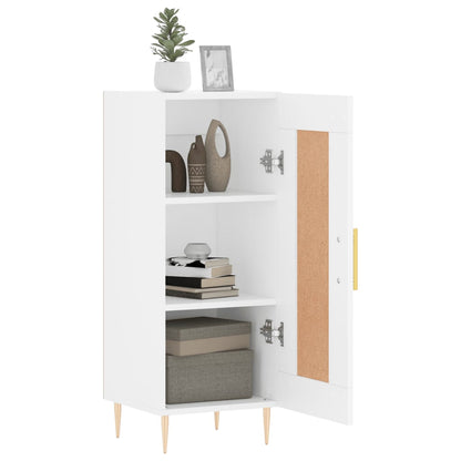 Skjenk hvit 34,5x34x90 cm konstruert tre