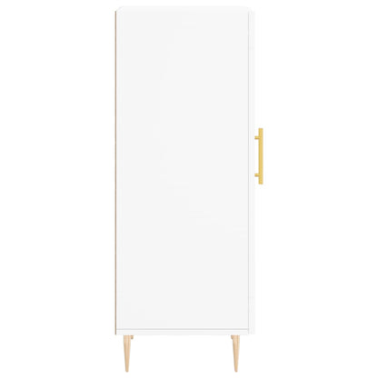 Skjenk hvit 34,5x34x90 cm konstruert tre