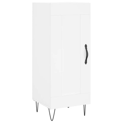 Skjenk hvit 34,5x34x90 cm konstruert tre