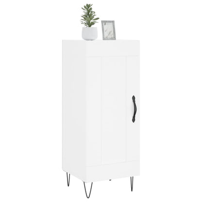 Skjenk hvit 34,5x34x90 cm konstruert tre