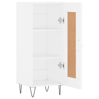Skjenk hvit 34,5x34x90 cm konstruert tre