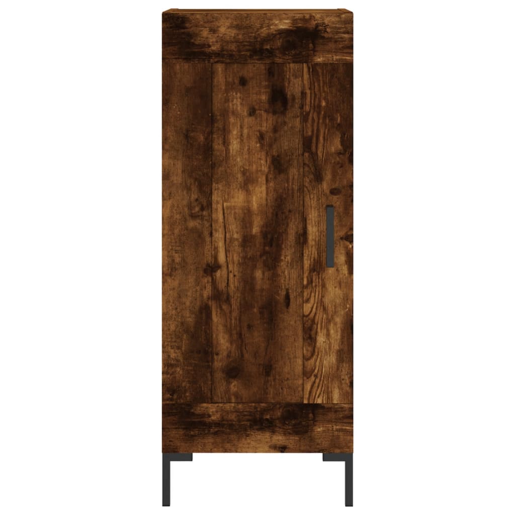 Skjenk røkt eik 34,5x34x90 cm konstruert tre