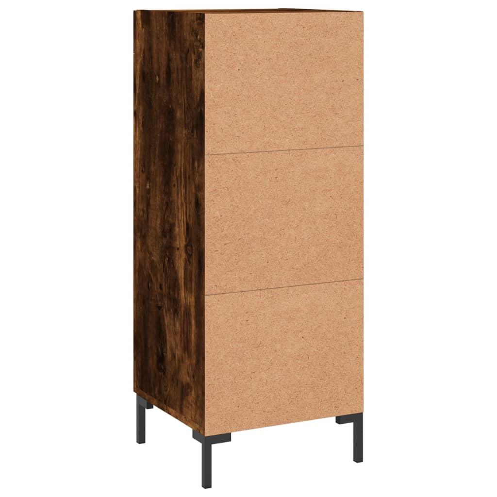 Skjenk røkt eik 34,5x34x90 cm konstruert tre