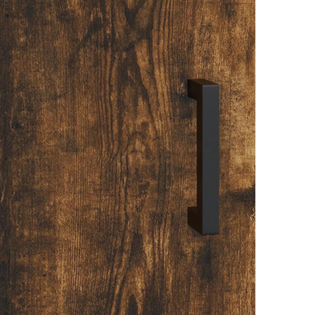 Skjenk røkt eik 34,5x34x90 cm konstruert tre