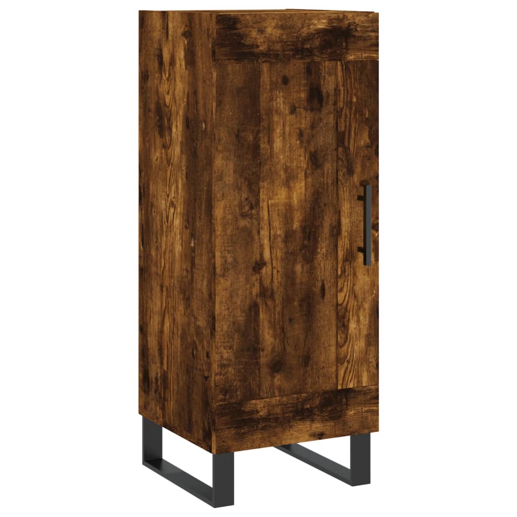 Skjenk røkt eik 34,5x34x90 cm konstruert tre