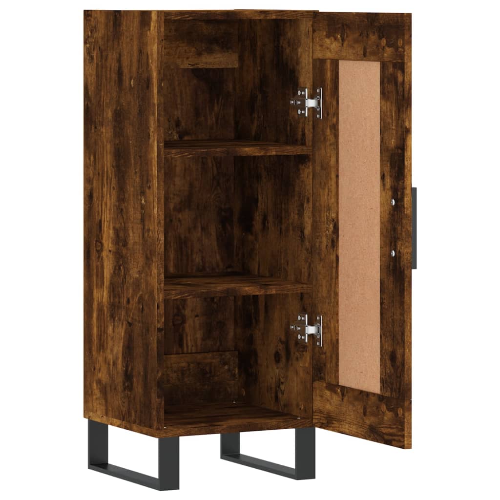 Skjenk røkt eik 34,5x34x90 cm konstruert tre