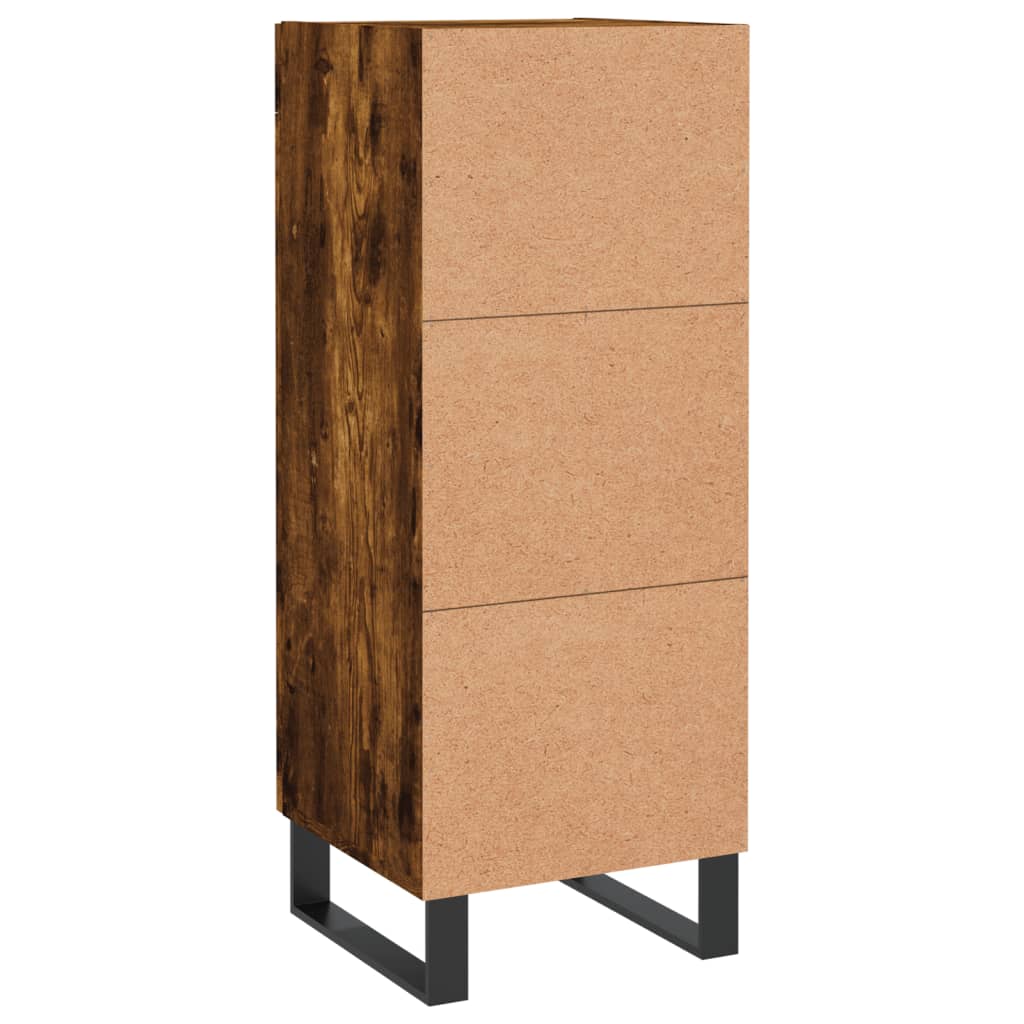 Skjenk røkt eik 34,5x34x90 cm konstruert tre