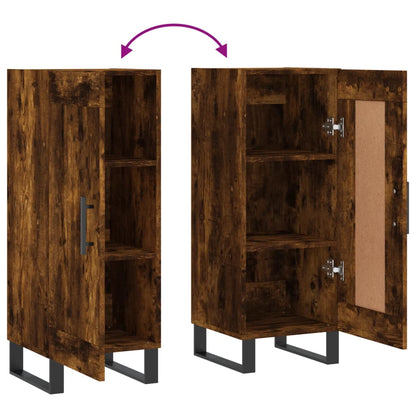Skjenk røkt eik 34,5x34x90 cm konstruert tre