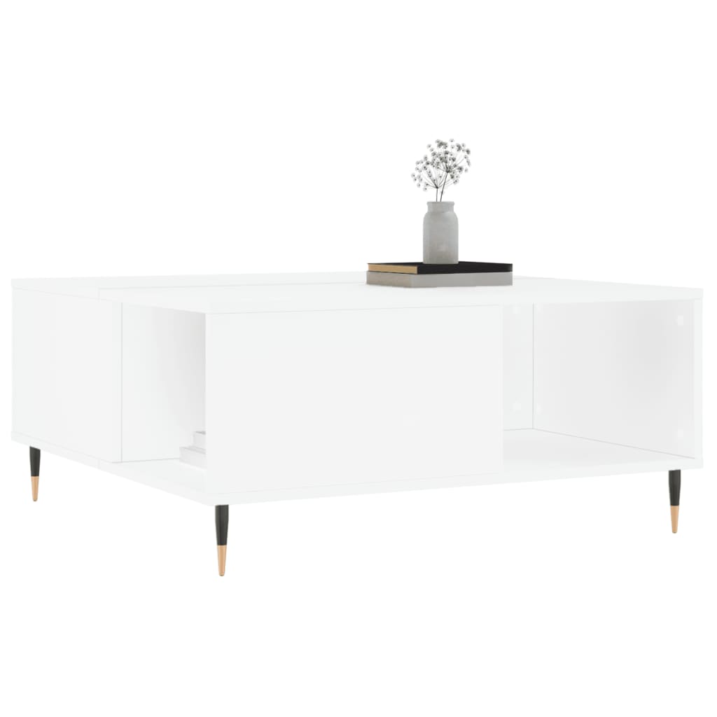 Salongbord Sofabord Hvit 80x80x36,5 cm