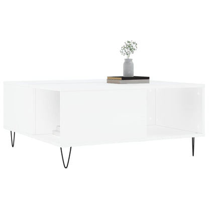 Salongbord Sofabord Hvit 80x80x36,5 cm