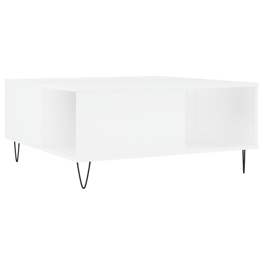Salongbord Sofabord Hvit 80x80x36,5 cm