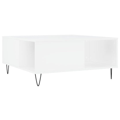 Salongbord Sofabord Hvit 80x80x36,5 cm