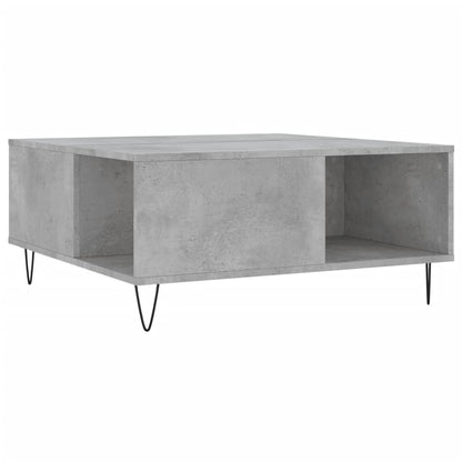 Salongbord Sofabord Betonggrå 80x80x36,5 cm
