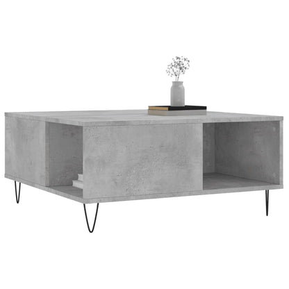 Salongbord Sofabord Betonggrå 80x80x36,5 cm