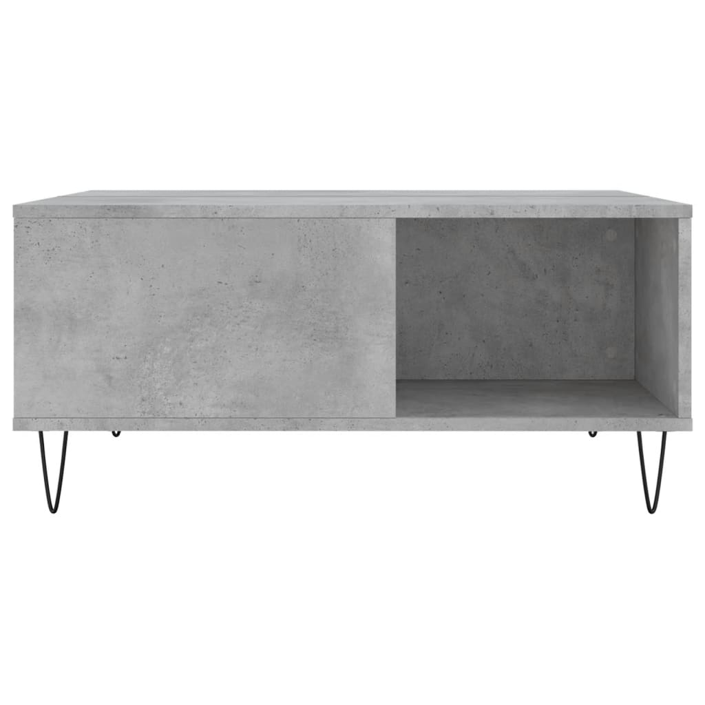 Salongbord Sofabord Betonggrå 80x80x36,5 cm