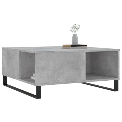 Salongbord Sofabord Betonggrå 80x80x36,5 cm