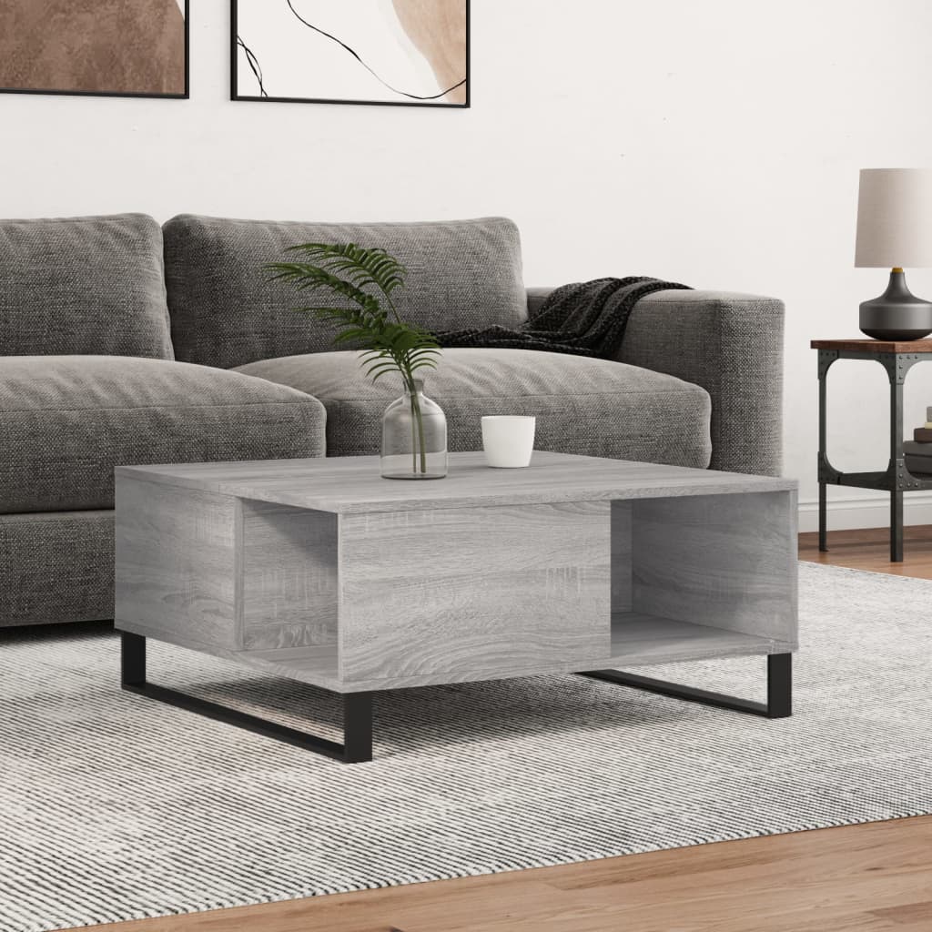 Salongbord Sofabord Sonoma Grå 80x80x36,5 cm