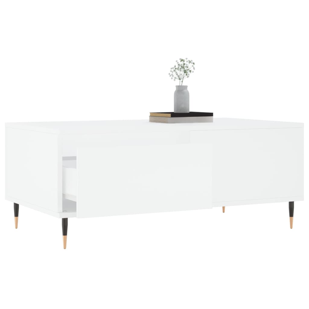 Salongbord Sofabord Hvit 90x50x36,5 cm