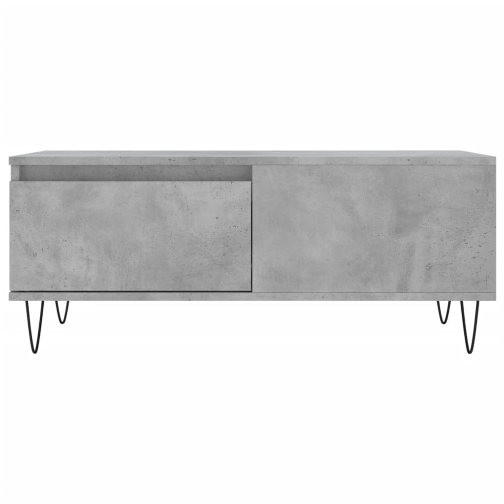 Salongbord Sofabord Betonggrå 90x50x36,5 cm