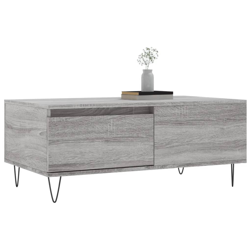 Salongbord Sofabord Sonoma Grå 90x50x36,5 cm