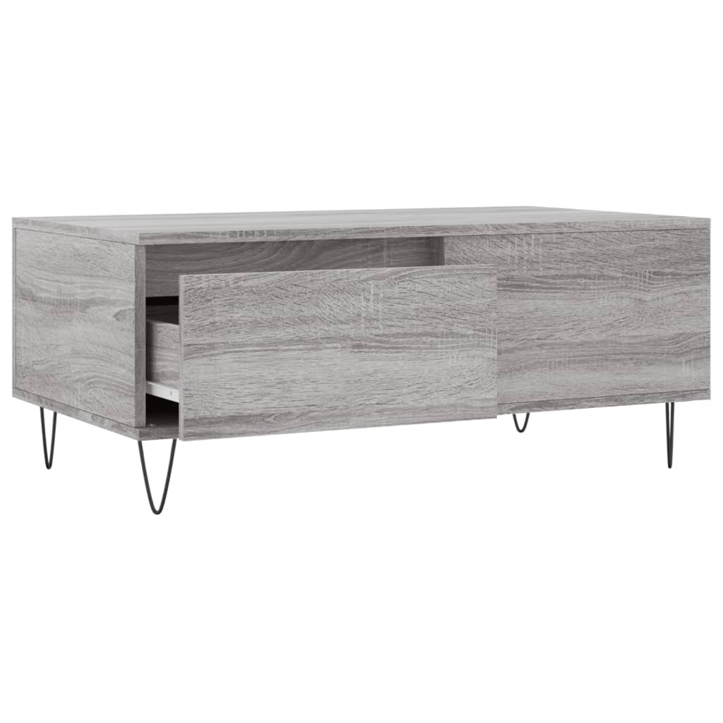 Salongbord Sofabord Sonoma Grå 90x50x36,5 cm