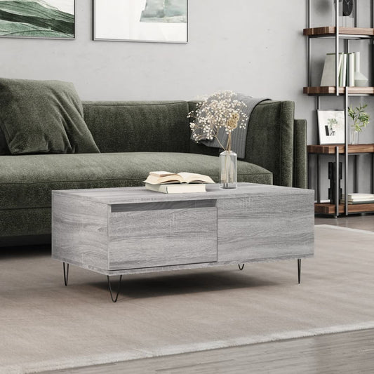 Salongbord Sofabord Sonoma Grå 90x50x36,5 cm