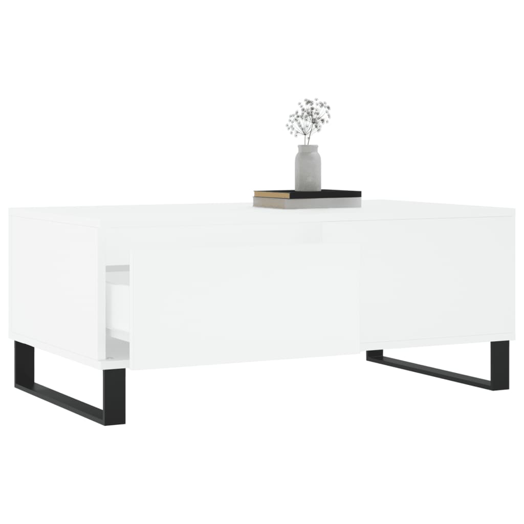 Salongbord Sofabord Hvit 90x50x36,5 cm