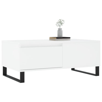 Salongbord Sofabord Hvit 90x50x36,5 cm