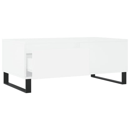Salongbord Sofabord Hvit 90x50x36,5 cm