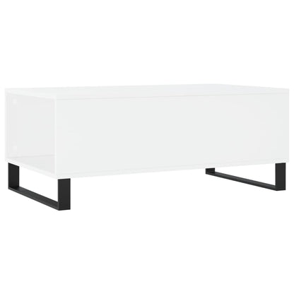 Salongbord Sofabord Hvit 90x50x36,5 cm