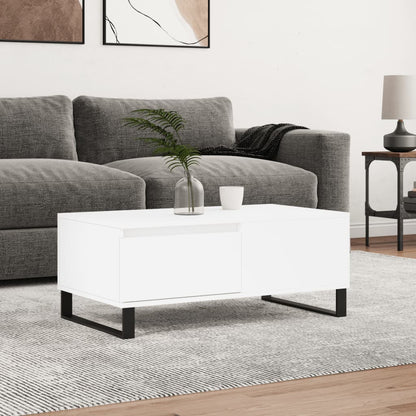 Salongbord Sofabord Hvit 90x50x36,5 cm