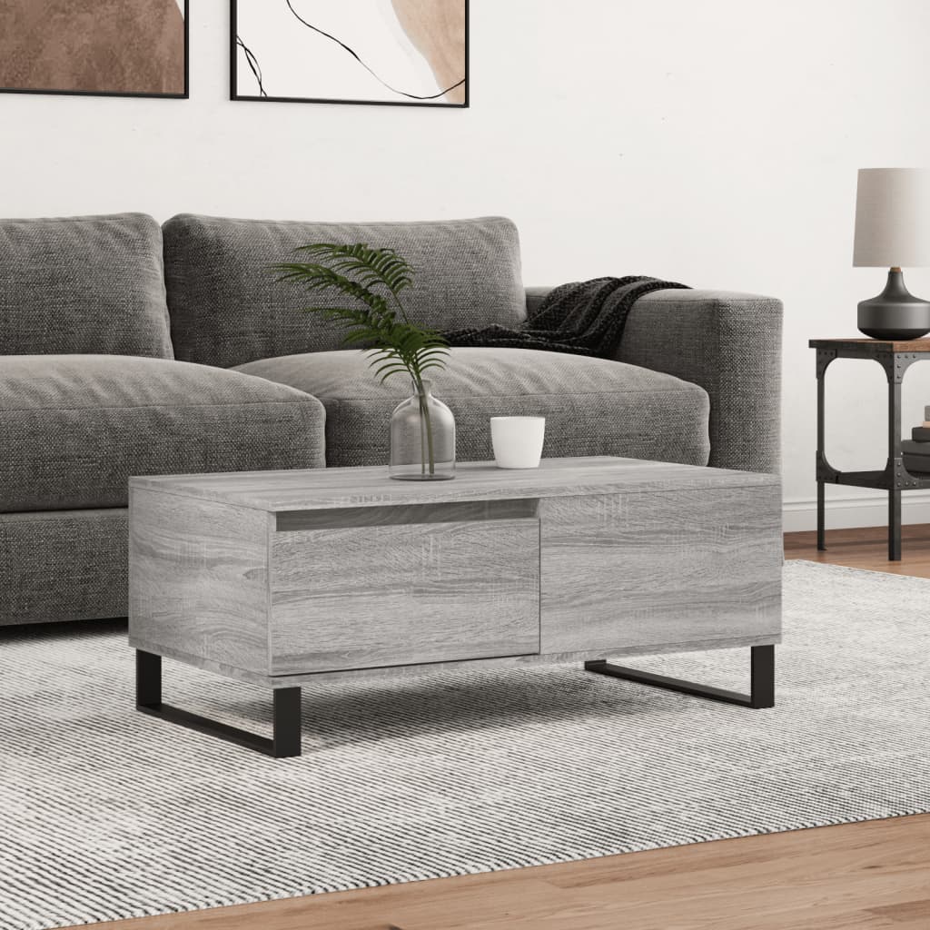 Salongbord Sofabord Sonoma Grå 90x50x36,5 cm